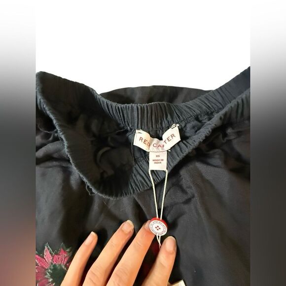 Red Carter Women Skirts Boho Black Tiered Embroidered Floral Skirt XS NWT - Picture 3 of 7